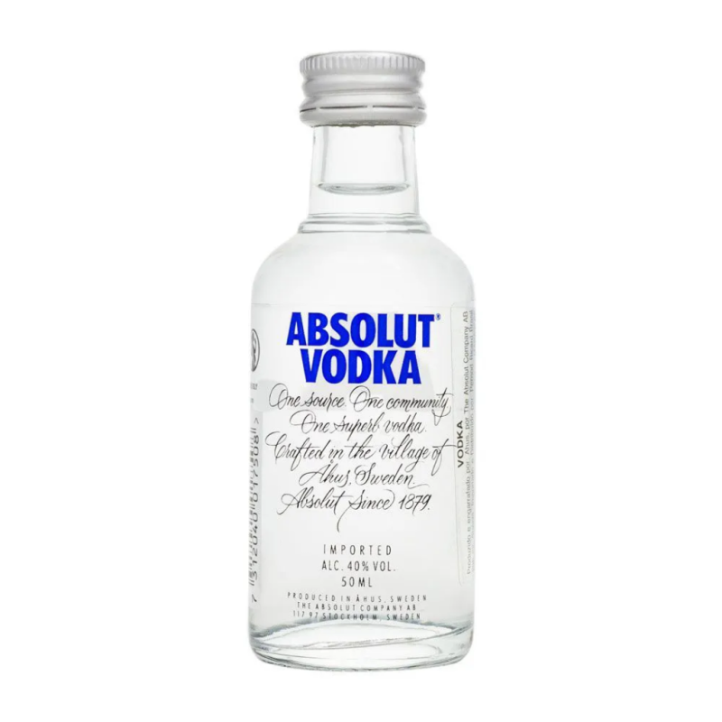 Vodka Absolut Miniatura 50ml