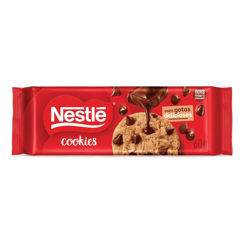 Cookies Nestlé Baunilha c/ Gotas Chocolate 60g
