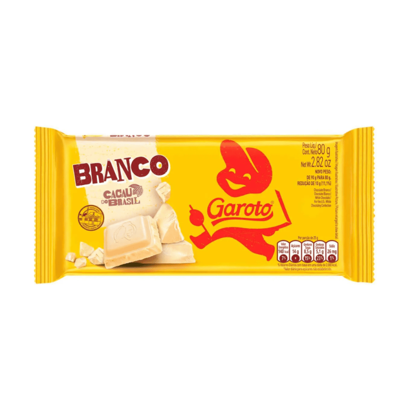 Chocolate Garoto Branco 80g